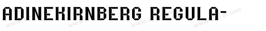 adinekirnberg regula字体转换